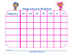 nick jr. behavior chart